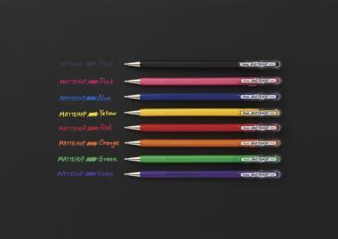 Pentel zselés rollertoll kupakos MATTEHOP 1,0 mm - sárgászöld